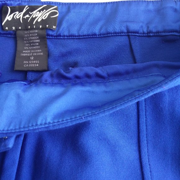 Lord & Taylor Blue Pant 12 - Picture 3 of 11